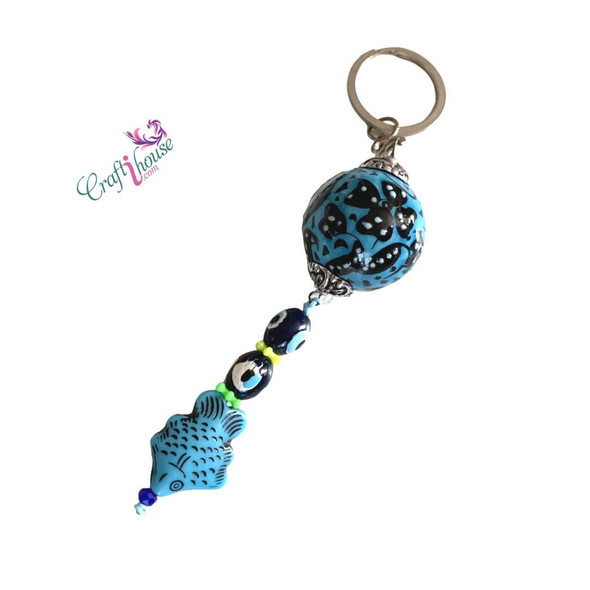 Evil eye key chain