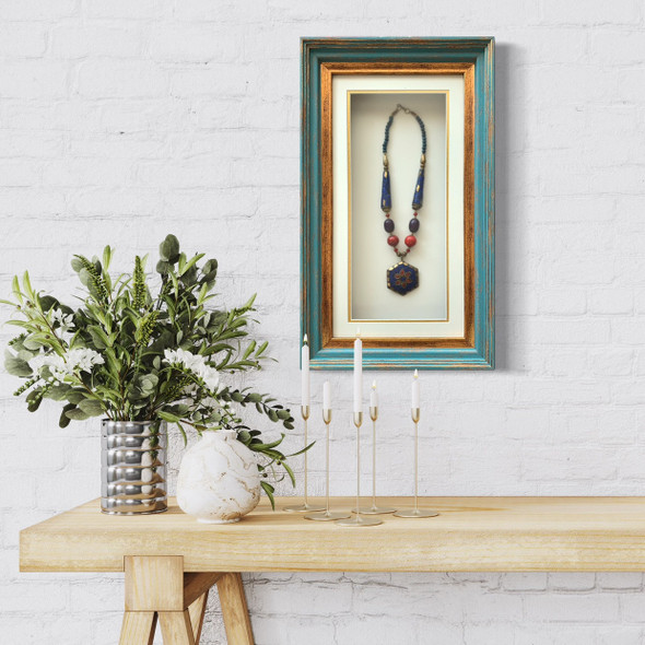 Nepali Necklace Decor Idea | Handcrafted Wall Hanging Art | Antique Jewelry Display - Luxury Handcrafted Art Craftihouse Dubai