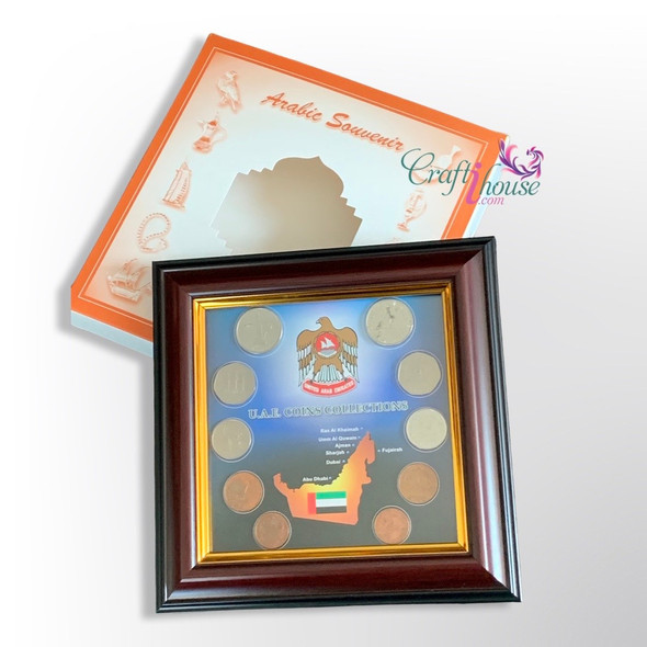 Arabic Frame Coins Frame Boutique Fridge Magnet Authentic Middle Eastern Art - Luxury Handcrafted Art Craftihouse Dubai