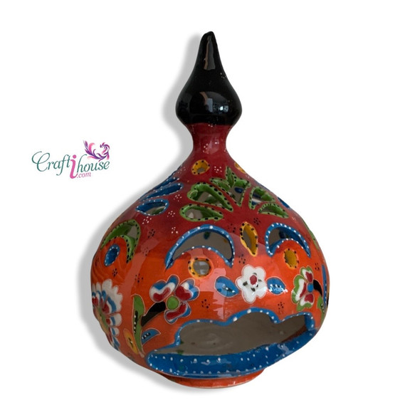 Turkish Ceramic Candle Table | Premium Handcrafted Memento | High-end Gift - Luxury Handcrafted Art Craftihouse Dubai