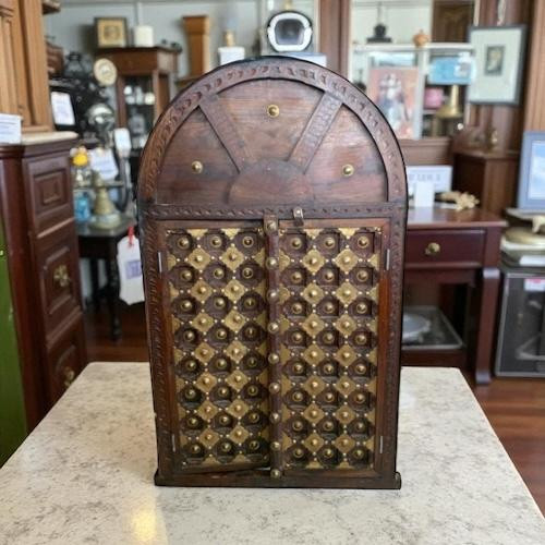 Handmade Antique Wooden Window – Vintage Wall Décor Frame 90x53 Cm | Luxury Heritage Decor & Unique Artisan Piece - Luxury Handcrafted Art Craftihouse Dubai