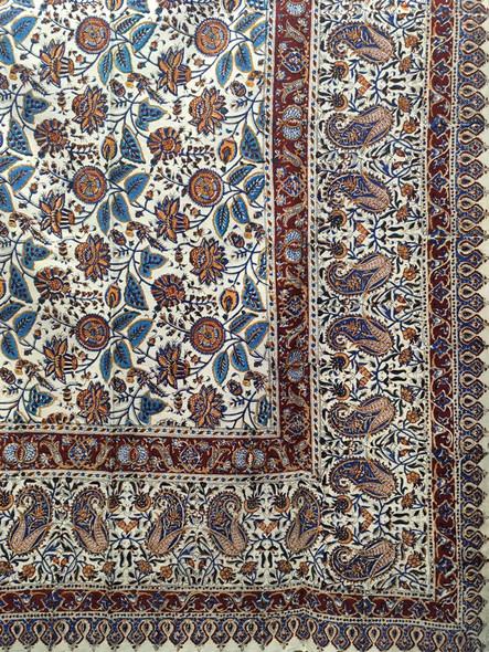 ghalamkari table cloth 3x3 meter