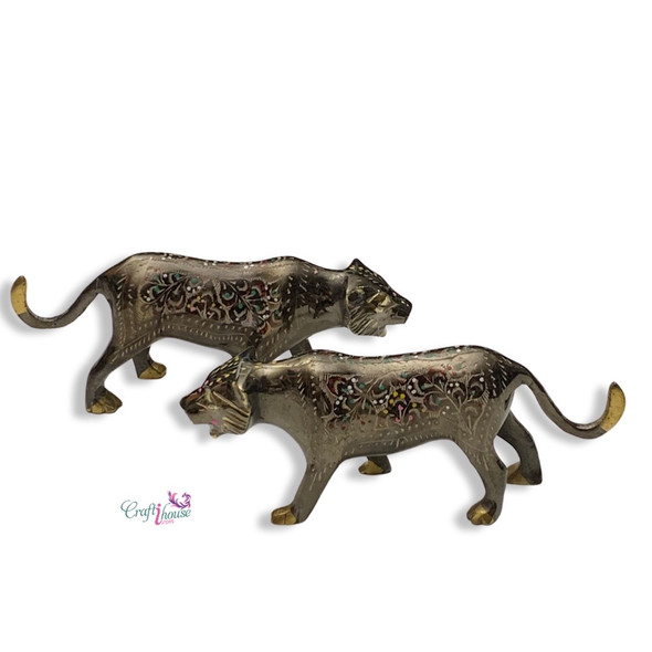 Tiger Figurine Set Collectible | Premium Handcrafted Memento - Luxury Handcrafted Art Craftihouse Dubai