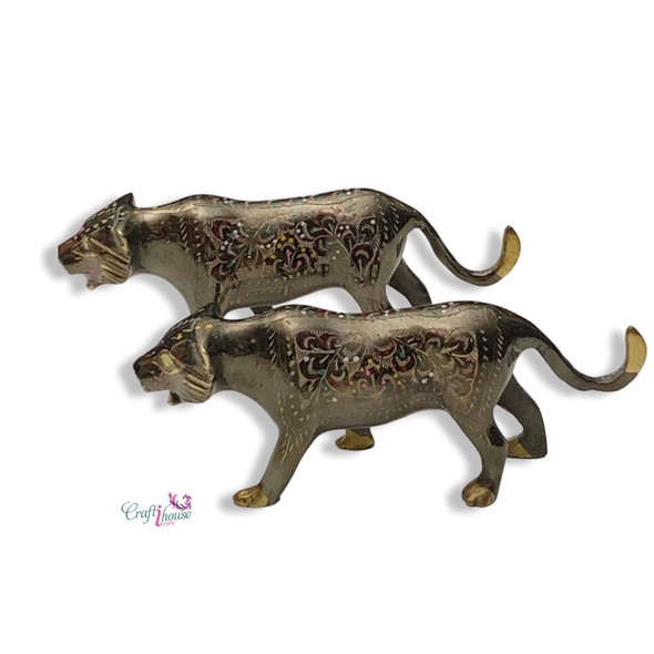 Tiger Figurine Set Collectible | Premium Handcrafted Memento - Luxury Handcrafted Art Craftihouse Dubai