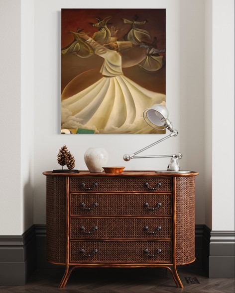 Premium Oil Painting On Canvas Original Oil Painting On Canvas 120x100 Cm Sama Dance Painting High-Quality Design View