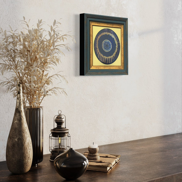 Exclusive Blue Eye Printed Ceramic Heritage Collection Detail