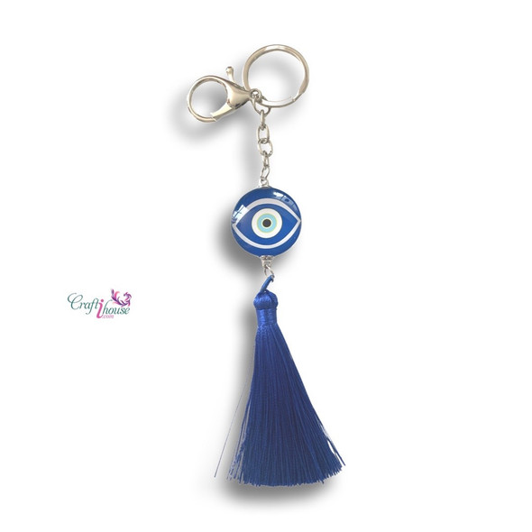 Hanging Blue Eye Car Hanging | Artisan Cultural Piece - Luxury Handcrafted Art Craftihouse Dubai