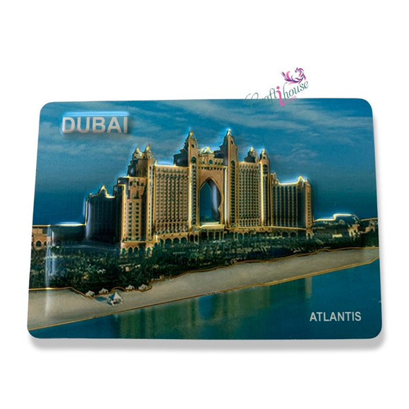 Atlantis Hotel 10x7cm From Premium Magnetic Artwork Iconic Heritage Keepsake - Luxury Handcrafted Art Craftihouse Dubai