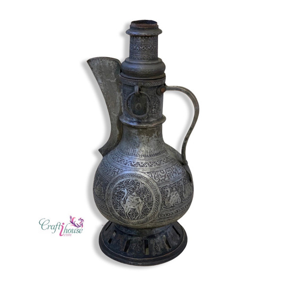 Authentic Handmade Charcoal Samavar Timeless Antique For Traditional Tea Brewing Antique Home Decor | High-end Boutique Souvenir | Crafted In Dubai - Luxury Handcrafted Art Craftihouse Dubai