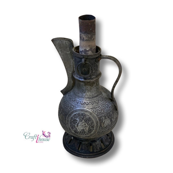 Authentic Handmade Charcoal Samavar Timeless Antique For Traditional Tea Brewing Antique Home Decor | High-end Boutique Souvenir | Crafted In Dubai - Luxury Handcrafted Art Craftihouse Dubai