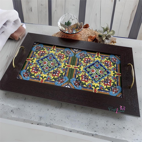 Exclusive Artisan Gifting Rectangular hand painted Heritage Collection Detail