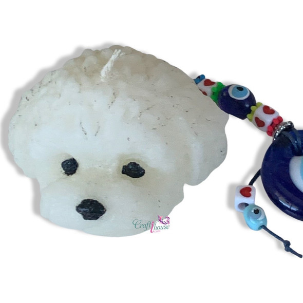 Exclusive Dog Head Candle Heritage Collection Detail