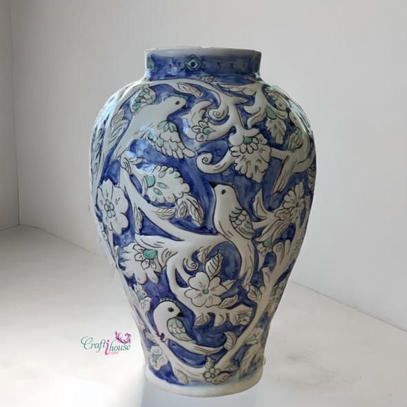 Premium Artisan Hand painted Ceramic Vase High-Quality Design View