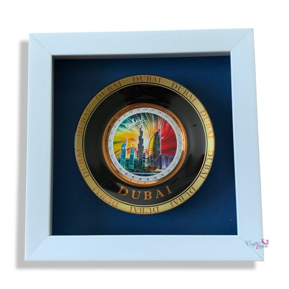 Premium Iconic Building Plate With Artisan Ceramic Magnet Unique Dubai Souvenir High-Quality Design View