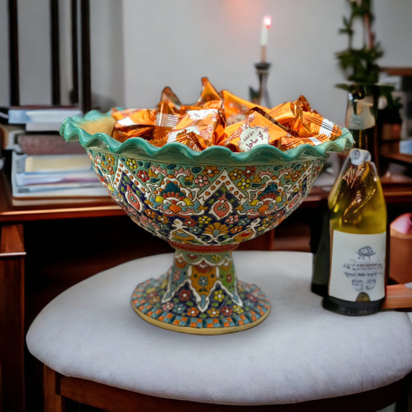 Premium Uae Hand Painted Serving Bowl High-Quality Design View