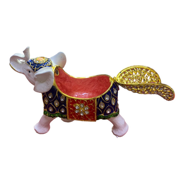 Exclusive Elephant Statue Elegant Rhinestone Heritage Collection Detail