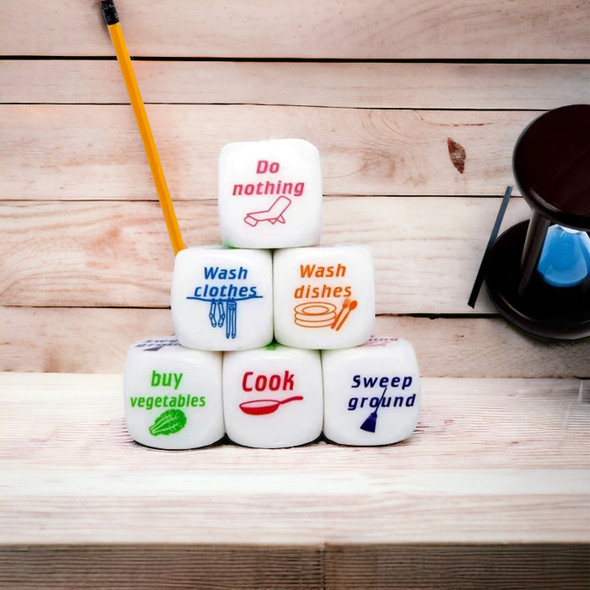 Exclusive Artisan 1PC Housework Distribution Dice Heritage Collection Detail