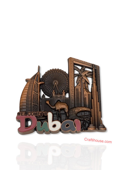 Landmarks Metal Collection Ain Premium Magnetic Artwork Iconic Heritage Keepsake - Luxury Handcrafted Art Craftihouse Dubai