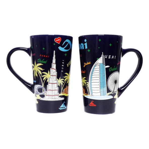 Premium Mugs Set Burj Al Artisan Ceramic Magnet Unique Dubai Souvenir High-Quality Design