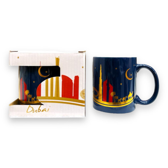 Memories Ceramic Mug Burj Premium Magnetic Artwork Iconic Heritage Keepsake - Luxury Handcrafted Art Craftihouse Dubai