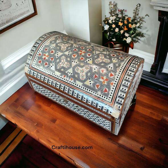 Artisan Wooden Jewelry Box Mother Of Unique Product View