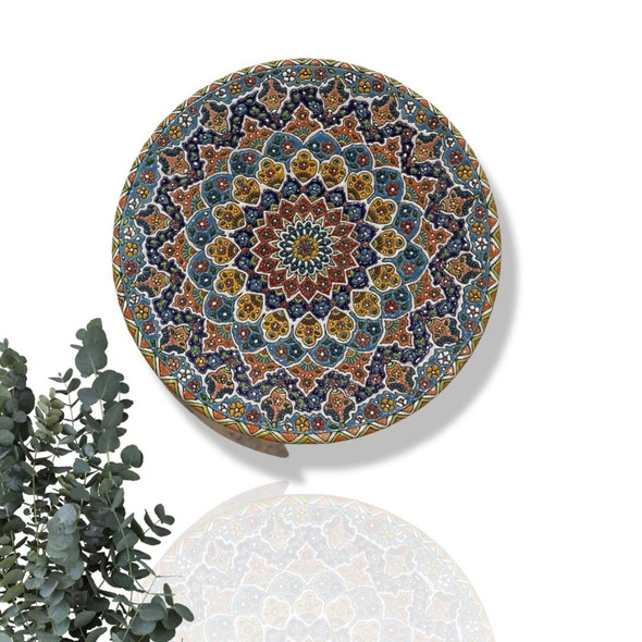 Handcrafted Enamel Clay Plate | Premium Luxury Decor - Luxury Handcrafted Art Craftihouse Dubai