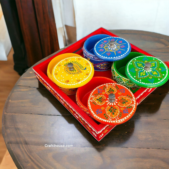 Premium Nuts Serving Tray Hand High-Quality Design