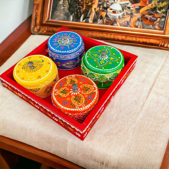 Exclusive Nuts Serving Tray Hand Heritage Collection Detail