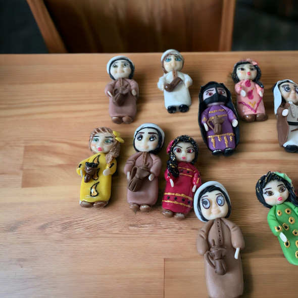 Handmade Arabic Doll Fridge Magnet | Assorted Design Fridge Magnet | 1 Piece Fridge Magnet | Uae Souvenir | Polymer Clay Magnet - Luxury Handcrafted Souvenir Craftihouse Dubai