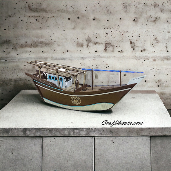 Arabian Wooden Dhow 57 Cm | Premium Handcrafted Fridge Magnet | Cultural Souvenir - Luxury Handcrafted Art Craftihouse Dubai