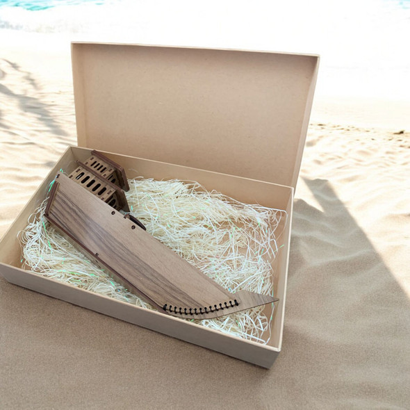Arabian Wooden Dhow Model | 30 Cm With Gift Box | Authentic Dubai Souvenir | Elegant Office Table Decor | Unique Corporate Gift - Luxury Handcrafted Souvenir Craftihouse Dubai