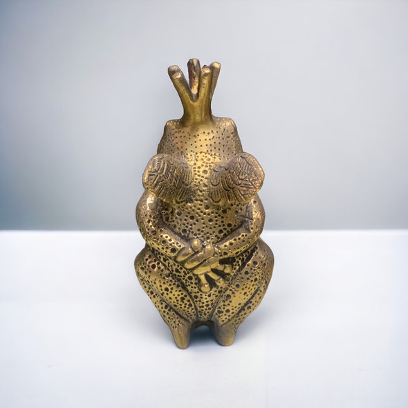 Premium Artisan Frog statue Vintage Brass High-Quality Design