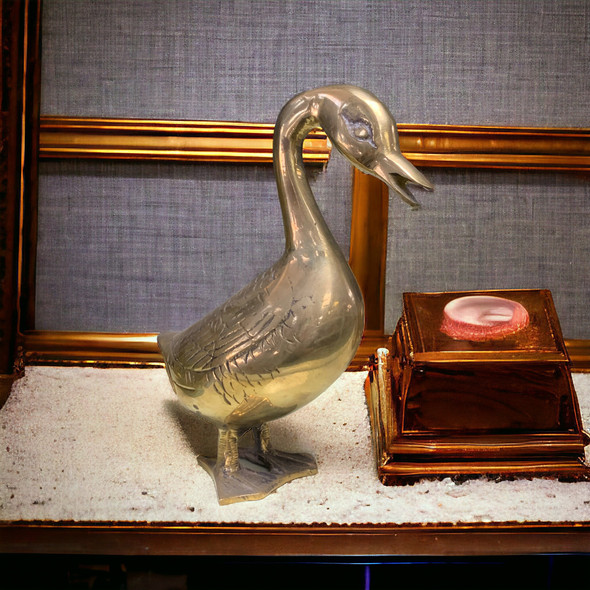 Premium Artisan Vintage large brass duck High-Quality Design