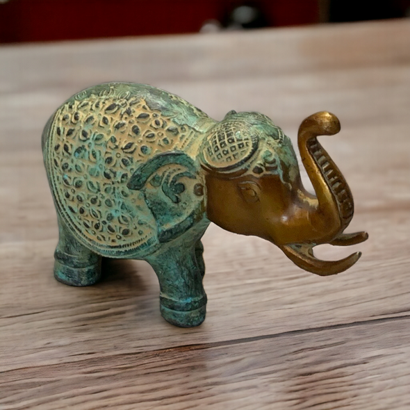 Exclusive Artisan Exquisite Brass Elephant Heritage Collection Detail