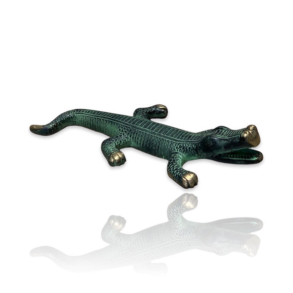 Premium Artisan Handcrafted Brass Crocodile Exquisite High-Quality Design
