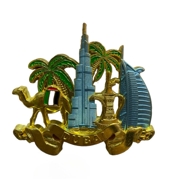 Iconic Buildings Metal Artisan Ceramic Magnet Unique Dubai Souvenir - Luxury Handcrafted Art Craftihouse Dubai