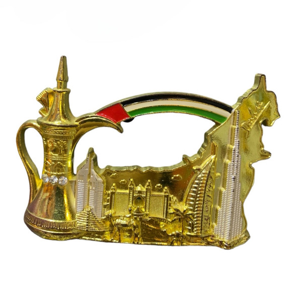 Skyline Map Dazzling Boutique Fridge Magnet Authentic Middle Eastern Art - Luxury Handcrafted Art Craftihouse Dubai