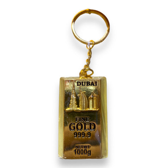 gold bar key chain