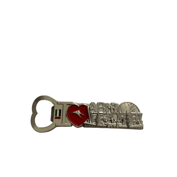 abu dhabi metal bottle opener 