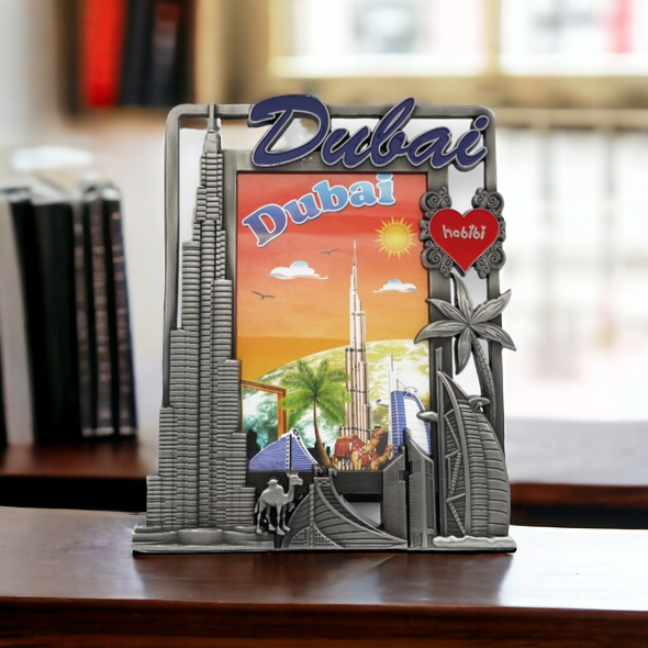 Dubai Souvenir Frame | Artisan Skyline Souvenir Frame - Luxury Handcrafted Art Craftihouse Dubai