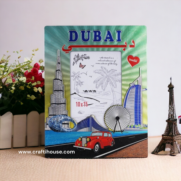 Dubai Souvenir Frame | Elegant Tabletop Photo Display - Luxury Handcrafted Art Craftihouse Dubai