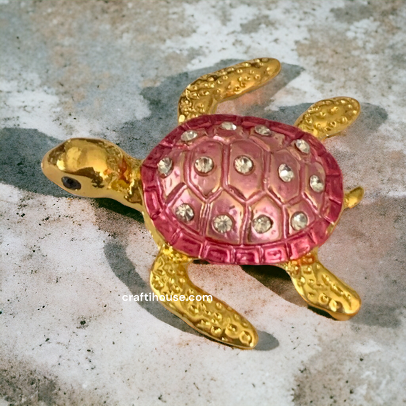 Turtle Pink Turtle Kitchen Home Decor Accessories Idea 4x4 Cm | Sophisticated Middle Eastern Art | C - Luxury Handcrafted Art Craftihouse Dubai
