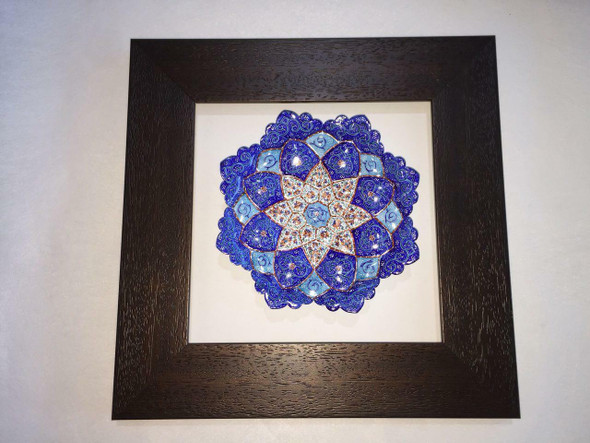 Luxury Enamel Plate (Minakari) Dark Premium Design Showcase