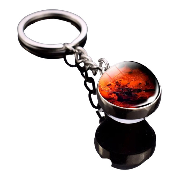 Exclusive Glass Ball Solar System Keychains Gift  , Mars Key chain Heritage Collection Detail