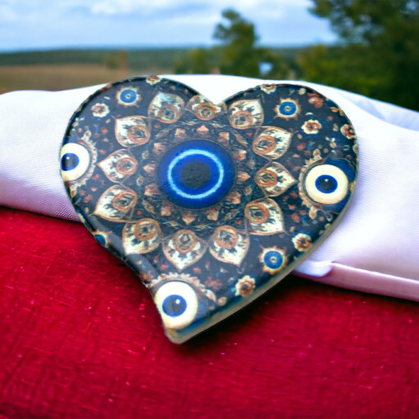 Premium Ceramic Blue Eye 7 Cm- Lucky Charm And Evil Eye Protection Evil Eye High-Quality Design