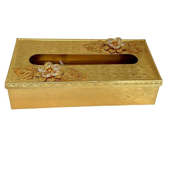 Exclusive Gold Plated Tissue Box Heritage Collection Detail
