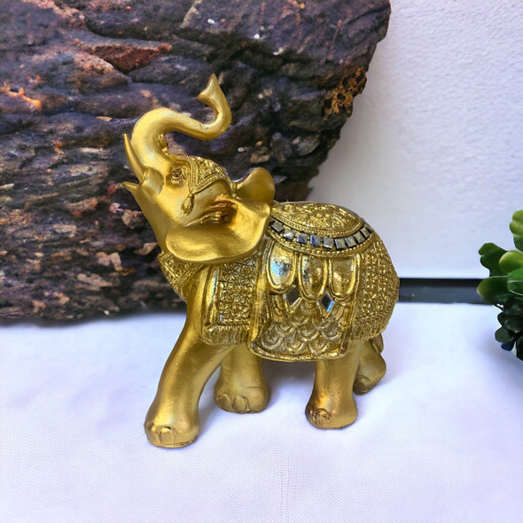 Elephant Graceful Elephant Statue: | Luxury Heritage Art Piece - Luxury Handcrafted Art Craftihouse Dubai