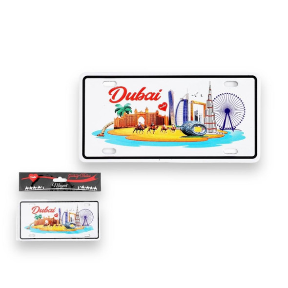 Premium Dubai Skyscrapers Metal 15x7.5 Cm Ain High-Quality Design