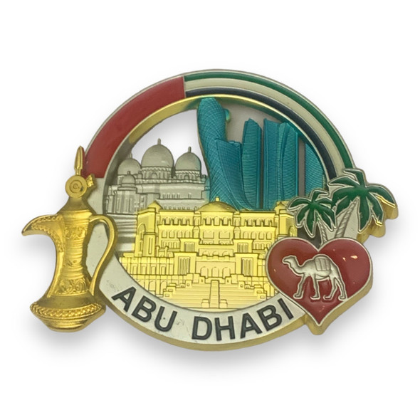 Abu Dhabi Abu Dhabi | Iconic Skyline Magnet - Luxury Handcrafted Art Craftihouse Dubai