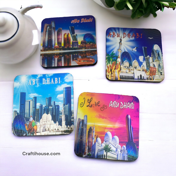 Premium Abu Dhabi Tea Coaster Set High-Quality Design